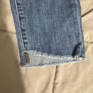 Dear John Blue Boyfriend Jeans with Distressed Hem